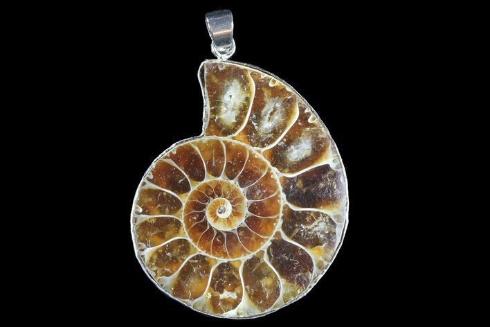 Fossil Ammonite Pendant - Million Years Old #83170